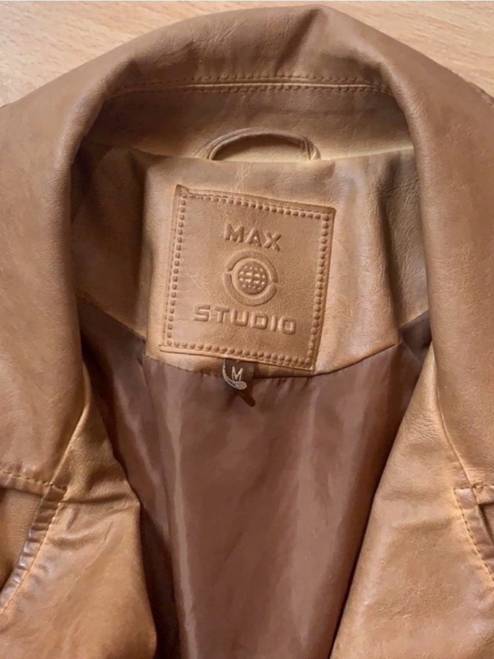 Max Studio Leather Jacket - Picture 3 of 3
